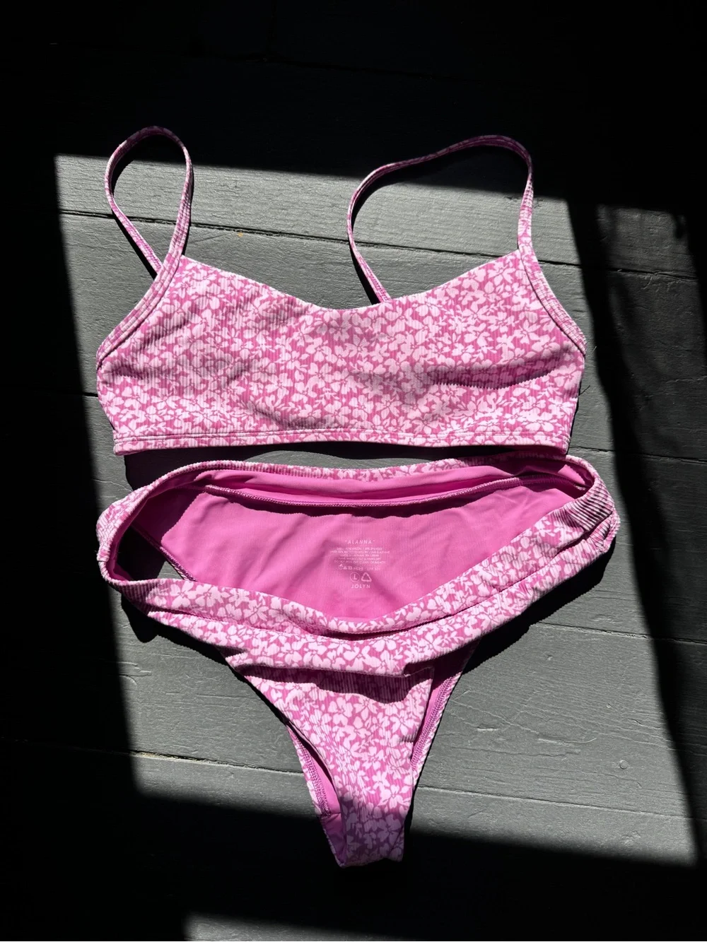 Jolyn Clothing Pink Floral Bikini Set - Picture 1 of 2